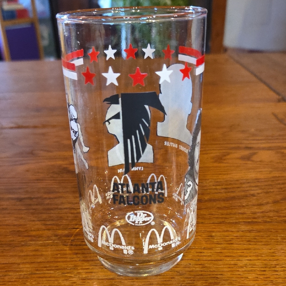 NFL Atlanta Falcons Glass with Red and Black Accents
